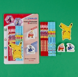 Pokemon Pencil and Eraser Set