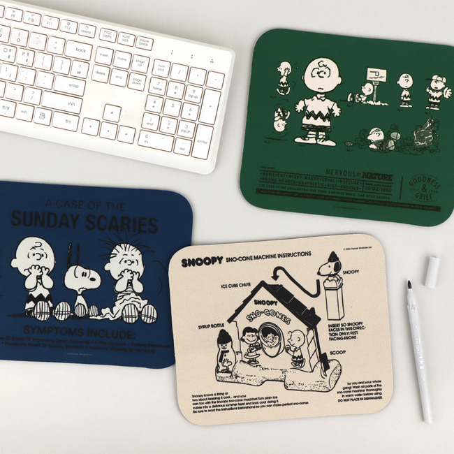 Peanuts Snoopy 75th Anniversary Mouse Pad