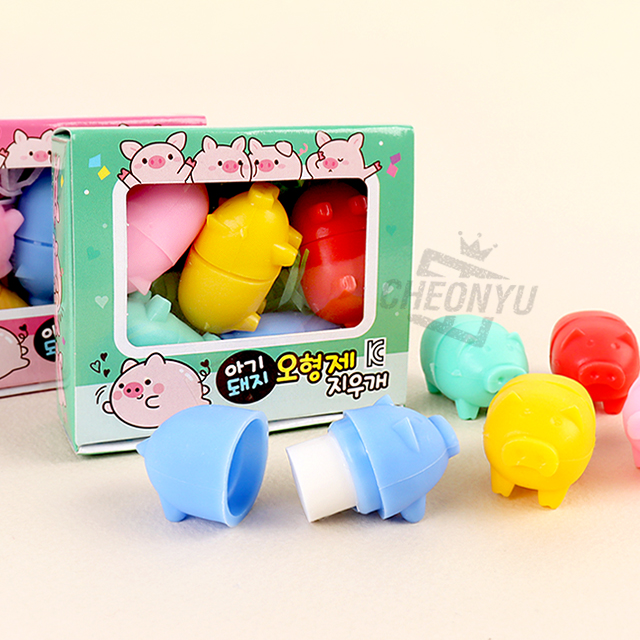 Little pig brothers eraser, Sets of 12pcs
