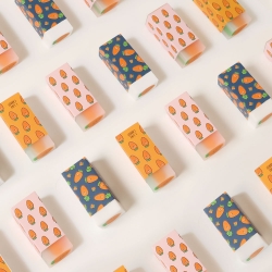 Carrot friends, center eraser, Set of 12pcs