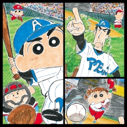 Crayon Shin-chan Jigsaw Puzzle 500 Pieces - Home Run King