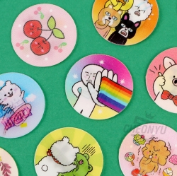 Random Talk lenticular sticker, 24pcs