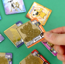 Pokemon Gold Royal Can Ttakji, 18pcs
