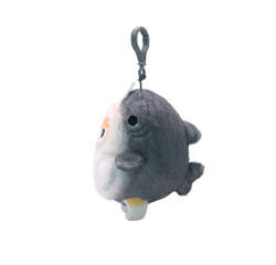 MofuSand Cream Cat Shark Costume (13cm) Plush