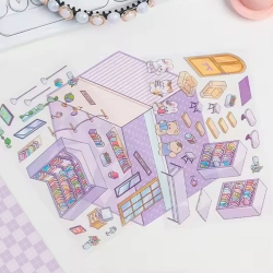3D My Shop Deco Sticker, 20pcs