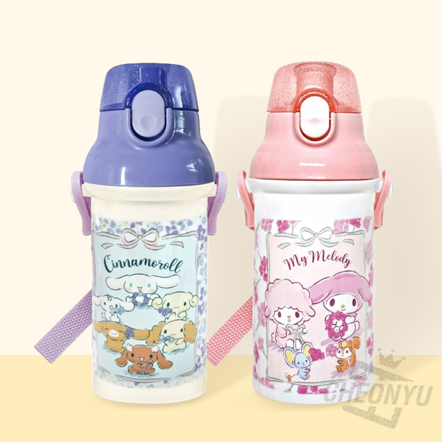 Cinnamoroll Flower wreath One touch Bottle 400ml