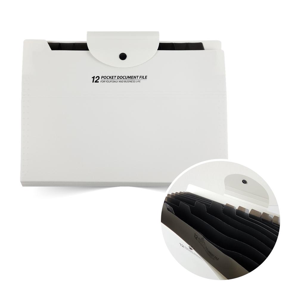 12포켓 도큐먼트 화일 아이보리