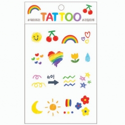 Tiny Tattoo Sticker –Rainbow