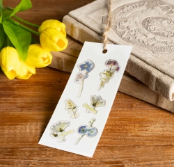 Epoxy Sticker_Pressed Blue Flower