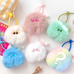 a clear-eyed mad Man Monster Random Keyring