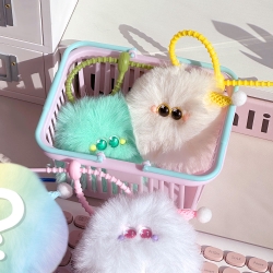 a clear-eyed mad Man Monster Random Keyring