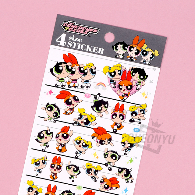Powerpuff Girls 4 Size Sticker