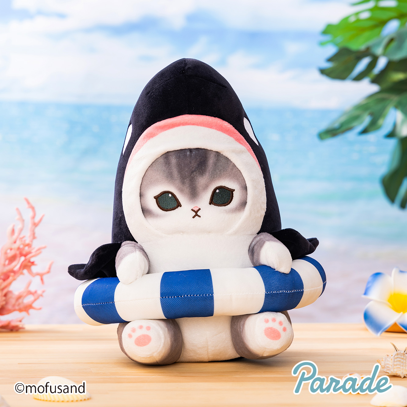 Mofusand Orca Cat Tube BIG Plush 28cm