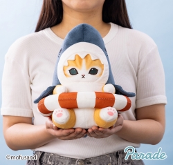 Mofusand Shark Cat Tube BIG Plush 28cm