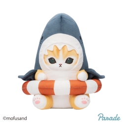 Mofusand Shark Cat Tube BIG Plush 28cm