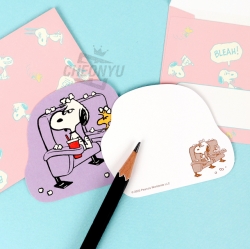 PEANUTS SNOOPY Die‑cut Mini Letter Set_Violet