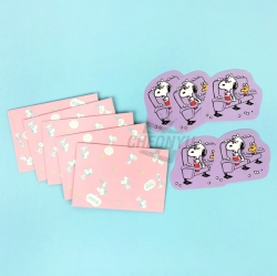PEANUTS SNOOPY Die‑cut Mini Letter Set_Violet