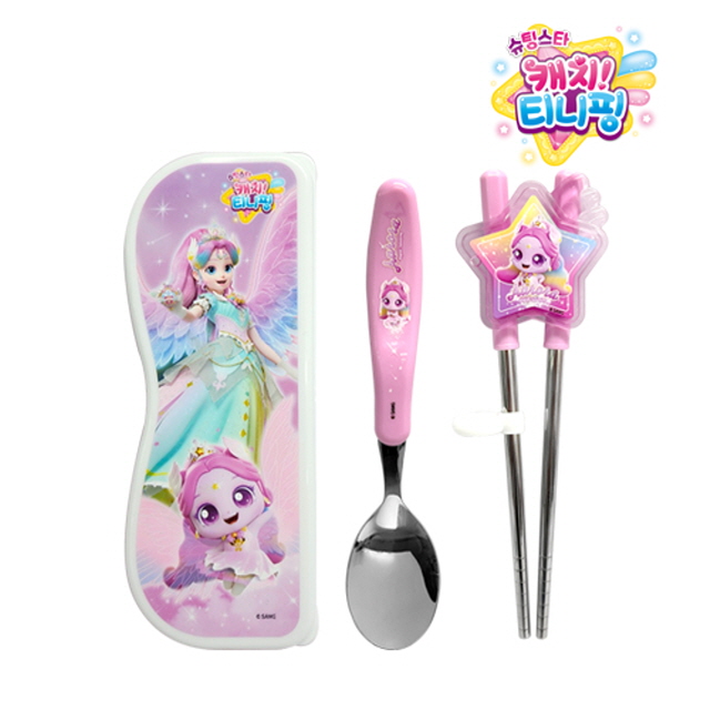 Catch Teenieping5 Spoons for both hands orthodontic chopsticks case set