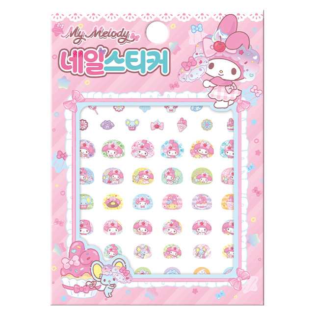 마이멜로디 스낵 앤 스윗 네일스티커