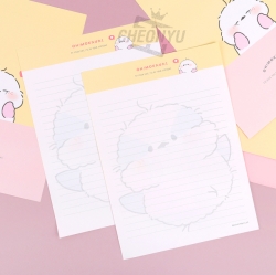 Long tail-tit Giving Heart Letter Paper with Envelop Set 