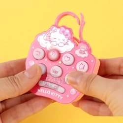 Sanrio Characters Push Bang Game Keyring