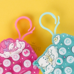 Sanrio Characters Push Bang Game Keyring