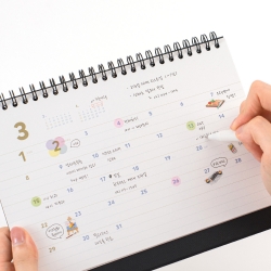 golden holiday desk calendar medium 2026