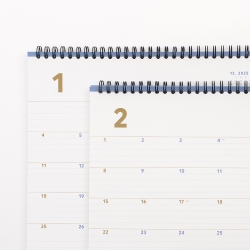 2nd planner A4 wide monthly 2026