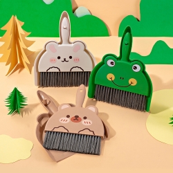 Character dustpan broom set desk cleaning mini brush