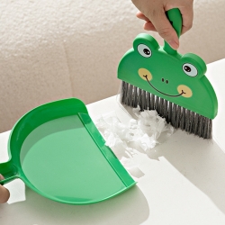 Character dustpan broom set desk cleaning mini brush