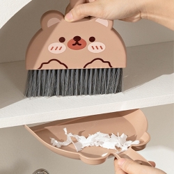 Character dustpan broom set desk cleaning mini brush
