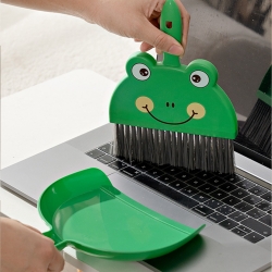 Character dustpan broom set desk cleaning mini brush