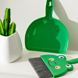 Character dustpan broom set desk cleaning mini brush