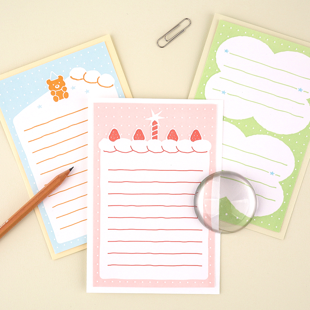 프롬 더 하트 레터프레스 메세지 카드