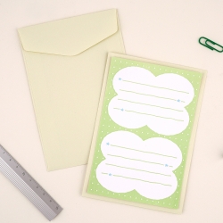 From the Heart letterpress message card