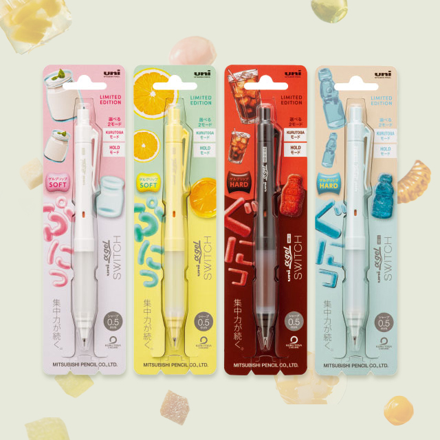 UNI Alpha-Gel Switch Mechanical Pencil Jelly Edition 0.5mm