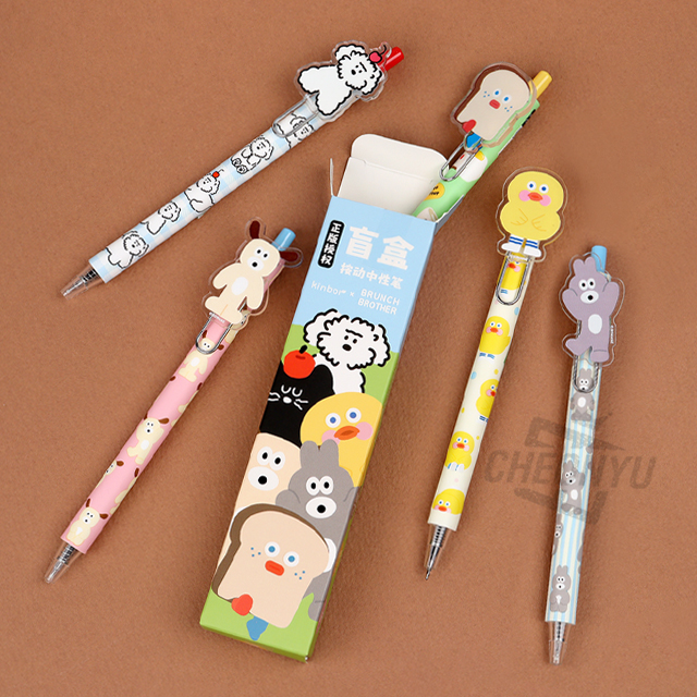 kinbor x Brunch Brother Random Gelpen, 12ea