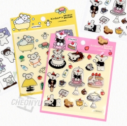 kinbor x Brunch Brother Epoxy Sticker 10ea