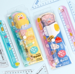 kinbor x Brunch Brother 15cm Ruler Protractor Set, Random