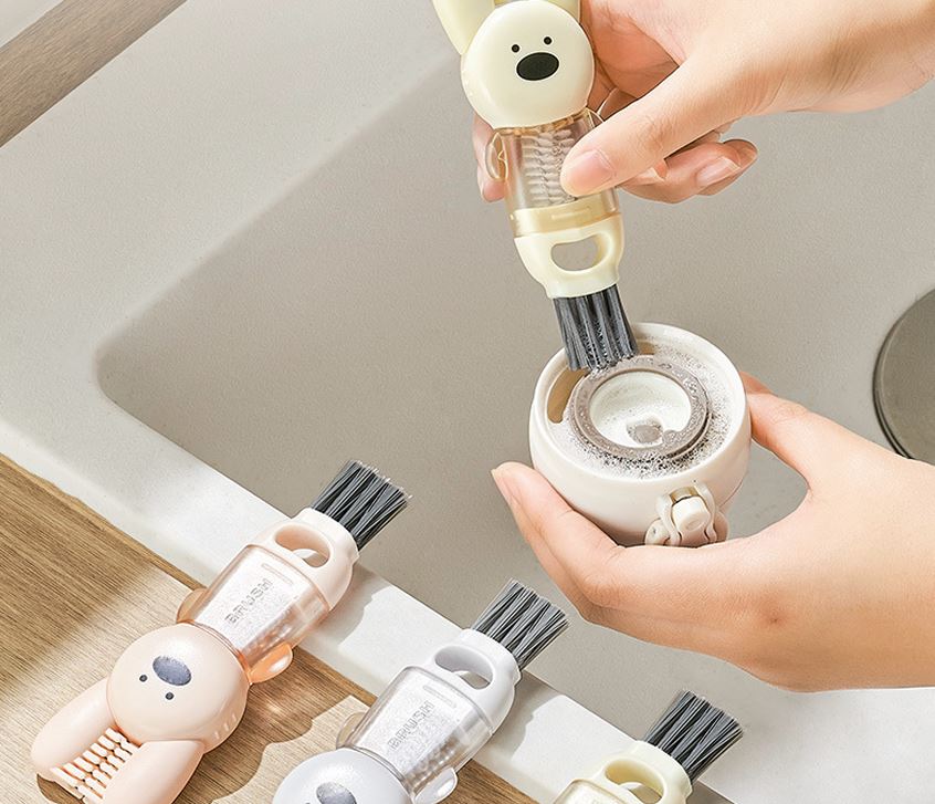 토끼 텀플러 물병 좁은 틈새 브러쉬 세척솔 