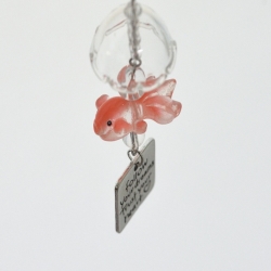 Emotional Goldfish Beads Hoo-ring Decoration AirPods Keychain Keyring