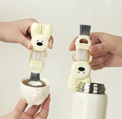 Rabbit Tumbler Water Bottle Narrow Gap Brush Cleaning Brush (3 Features)
