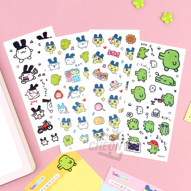 다마고치 홀로그램 스티커