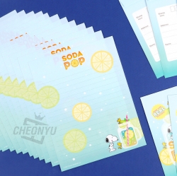 PEANUTS SNOOPY SODA POP Letter Set