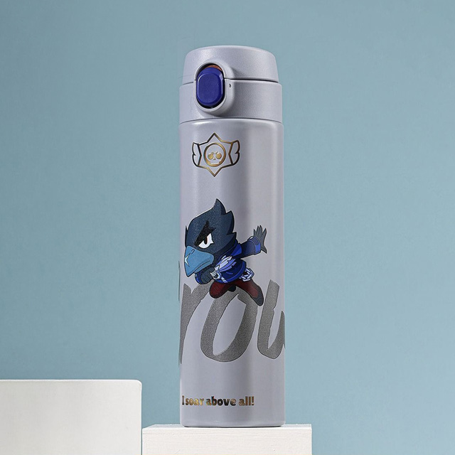 Brawl Stars The Bottle Edge Winter Touch Double Wall Stainless Steel Tumbler (Crow) 500ml