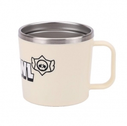 Brawl Stars Color Feeding Bottle Cleaner Stainless Steel Cup 260ml (Cream)