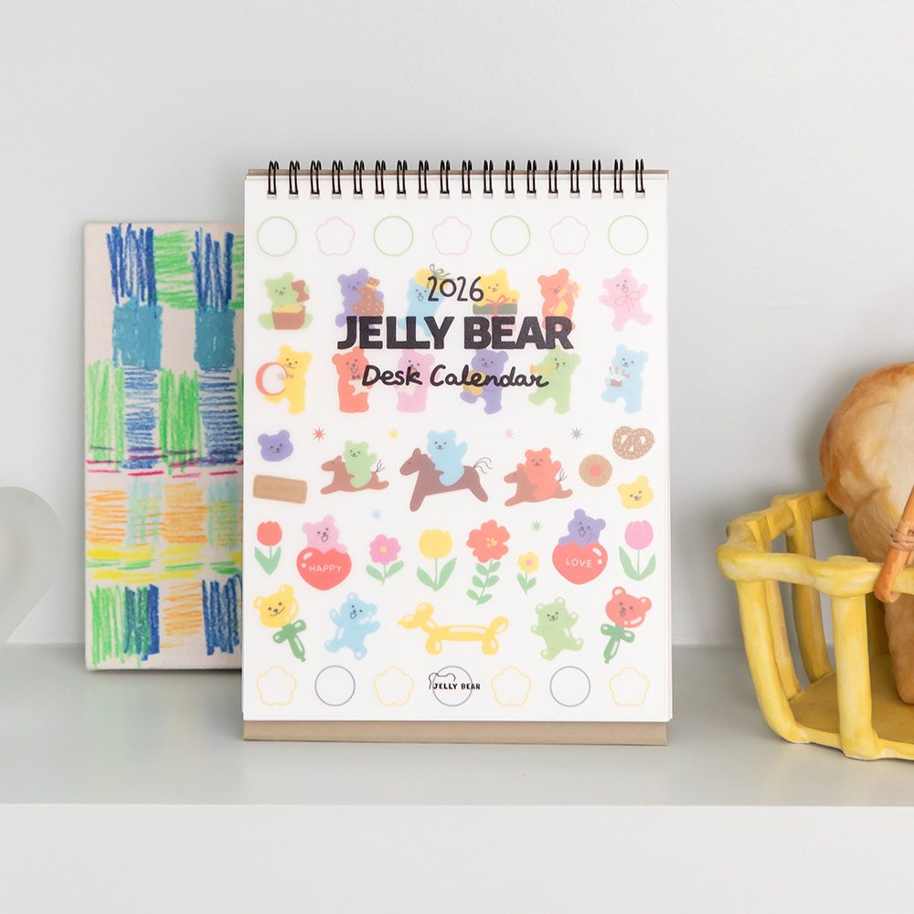 2026 Jelly Bear Desk Calendar