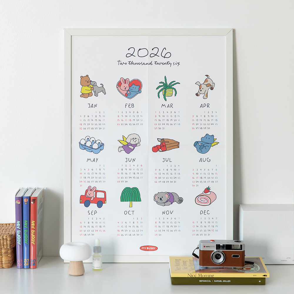 2026 My Buddy Paper Calendar