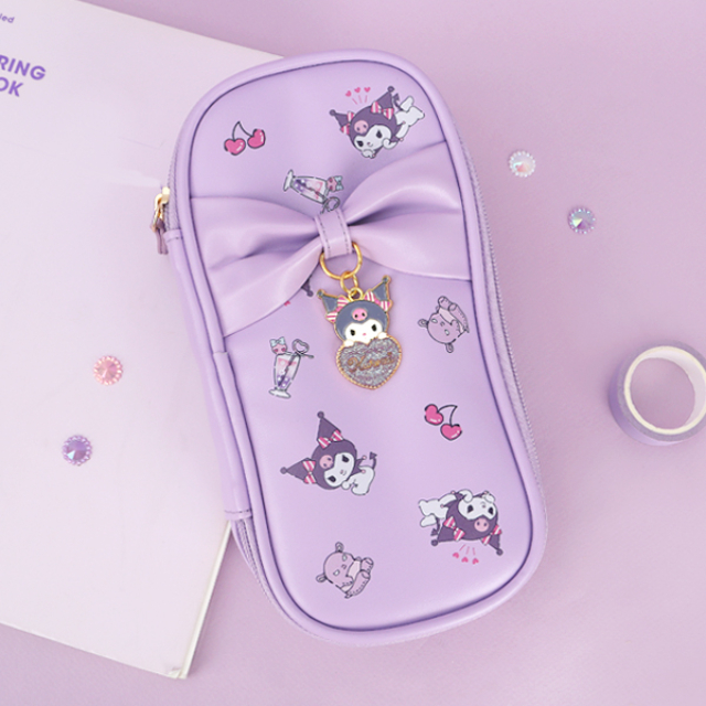 Kuromi Ribbon Point Pouch