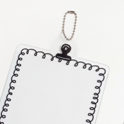 Big size 4 cut photo holder smile